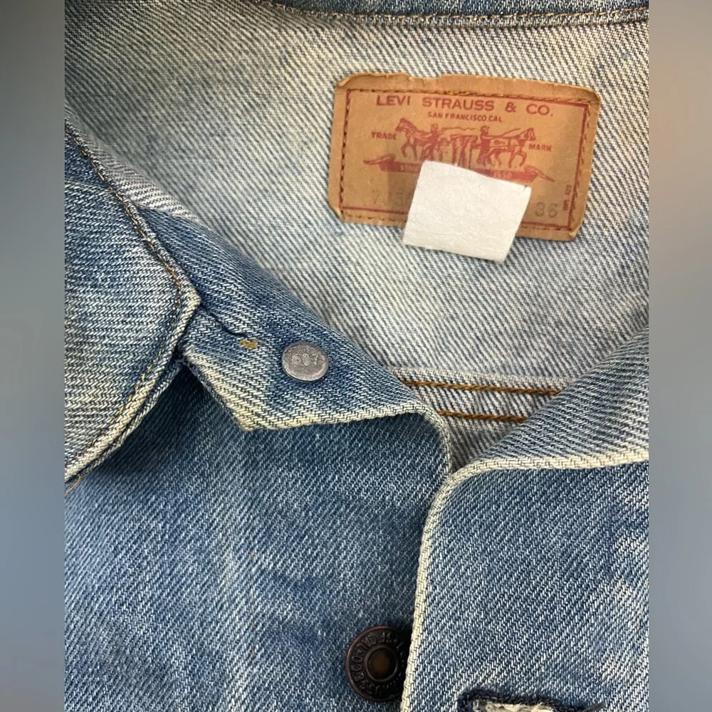 Vintage 70s/80s Levi’s Trucker Jacket, Type 3, Size 36; 70505 0217; Made in USA